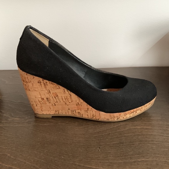 PEGABO Pericles cork heels. Black. Size 6. - Picture 4 of 6